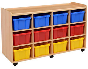 Flexi Access Unit - 12 Deep Coloured Trays - Mobile