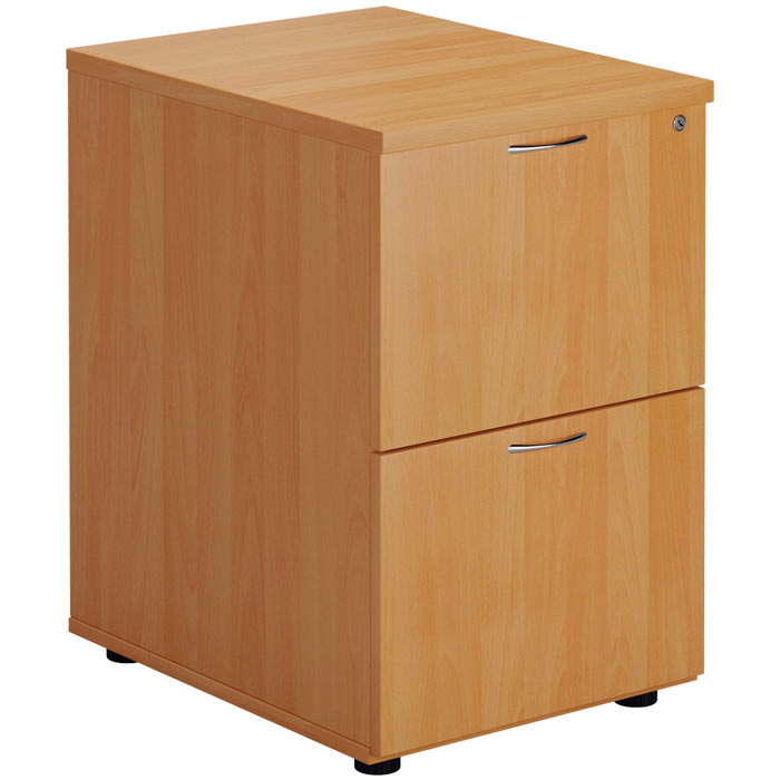 2 Drawer Wooden Filing Cabinet