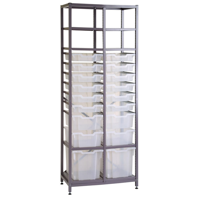 Gratnells Chemical Store Set With 18 Mixed Trays - 1850mm