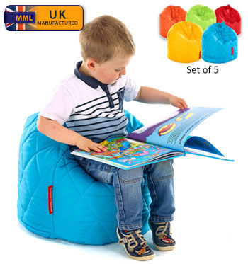 Quilted Toddler Beanbags - Set of 5