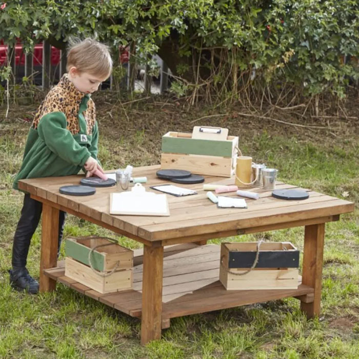 Large Square Table Workstation 