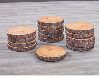 Log Slice Cushions (15Pk)