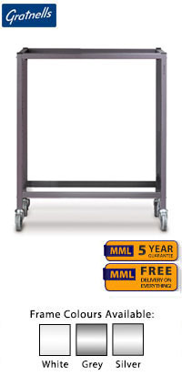 Gratnells Science Range - Under Bench Height Double Span Adjustable Trolley With No Shelves - 735mm