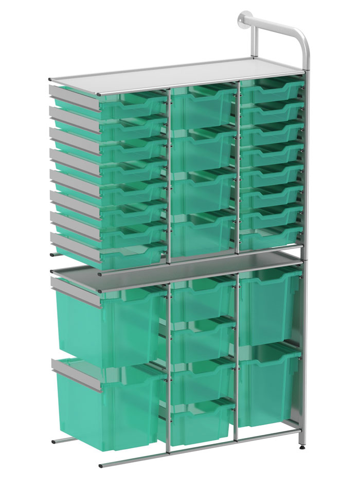 Callero Custom - Flexi Store Add On Unit (4 Jumbo/4 Deep & 16 Shallow/4 Deep Trays)