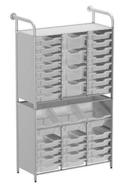 Callero Custom - Maker Tall Unit (3 Deep/12 Shallow & 16 Shallow/4 Deep Trays)