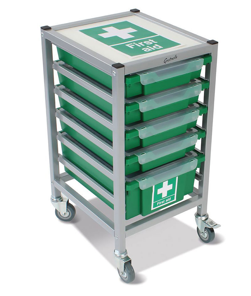 Gratnells Compact Handy First Aid Trolley