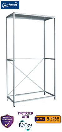 Gratnells Classic Medical Wide Double Column Empty Frame - 1850mm (holds 6 shelves)