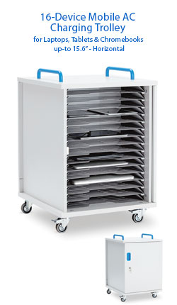 LapCabby Lyte 16 Single Mobile Metal Shelf