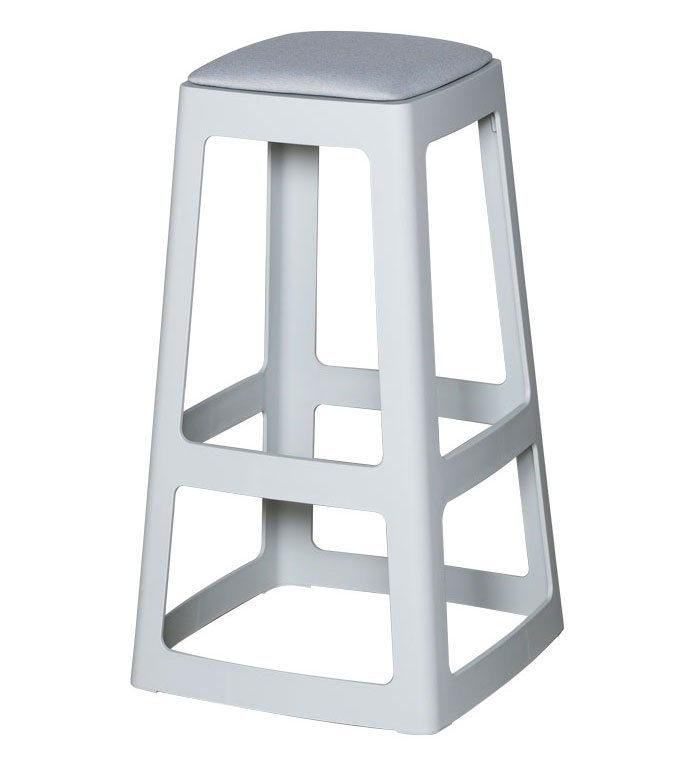 Origin Base Stool (High) - Upholstered Seat