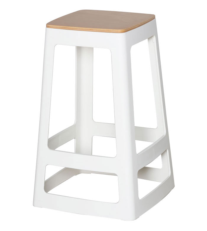 Origin Base Stool (Mid) - Beech Ply Seat