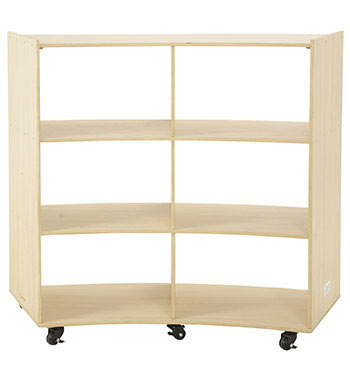 3 Shelf Curved Storage Unit