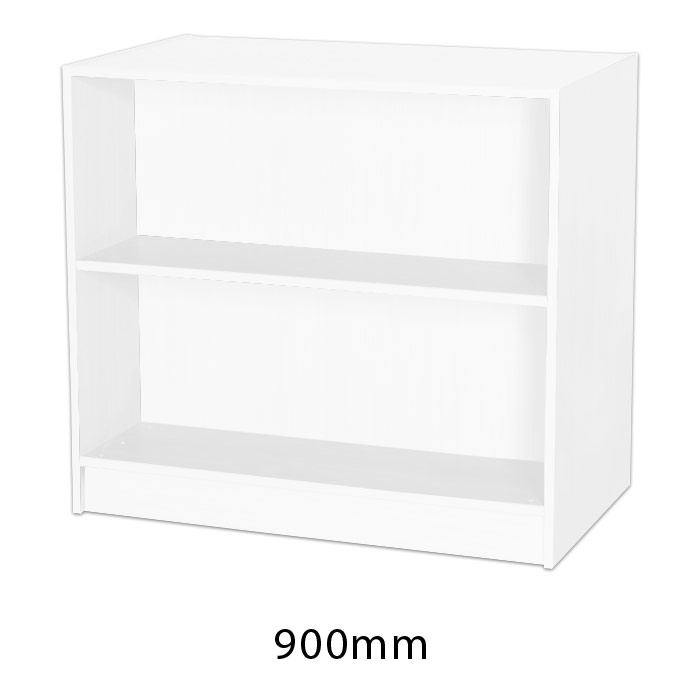 Sturdy Storage - White 1000mm Wide Double Sided Bookcase