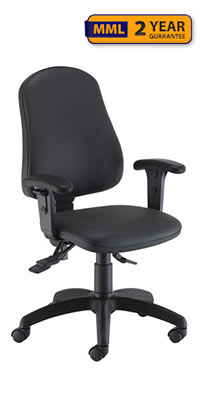 Calypso Ergo 2 Lever Office Chair with Lumbar Pump and Adjustable Arms