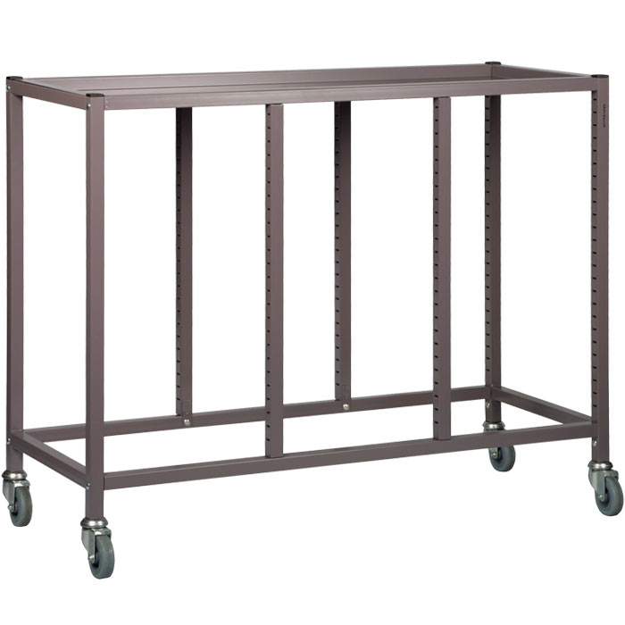 Gratnells Low Height Empty Treble Column Trolley - 860mm (holds 18 shallow trays or equivalent)