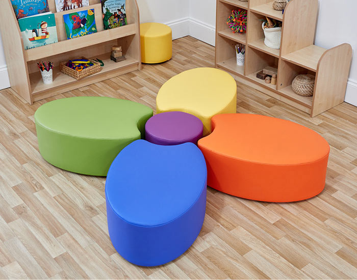 Acorn Early Years Dot & Four Petal Foam Seats