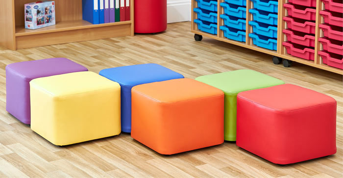 Acorn Early Years Cube Foam Seats - (Set of Six)