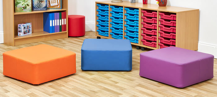 Acorn Primary Large Square Foam Seats - (Set of Three)