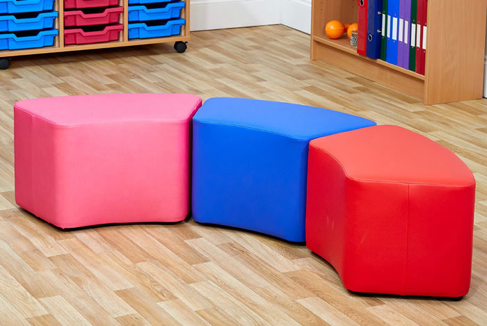 Acorn Primary Small Curve Foam Seat - (Set of Three)