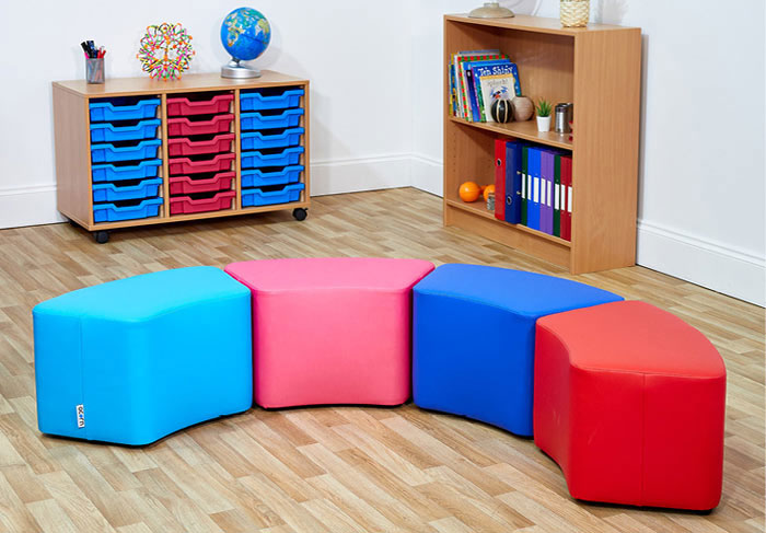 Acorn Primary Small Curve Foam Seat - (Set of Four)