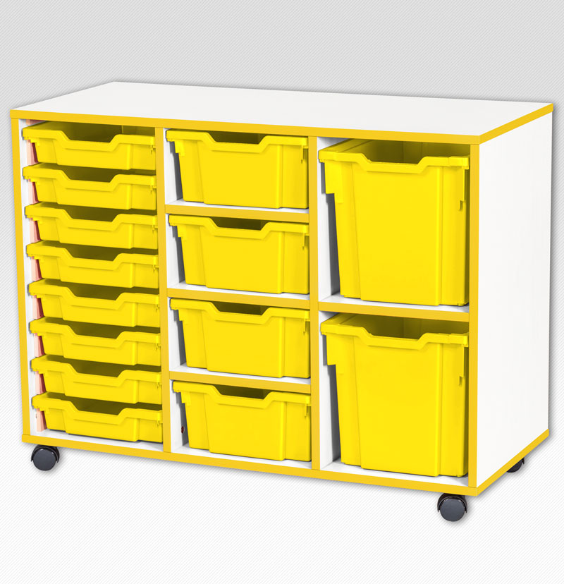 Jaz Storage Range - Triple Width Variety Tray Units