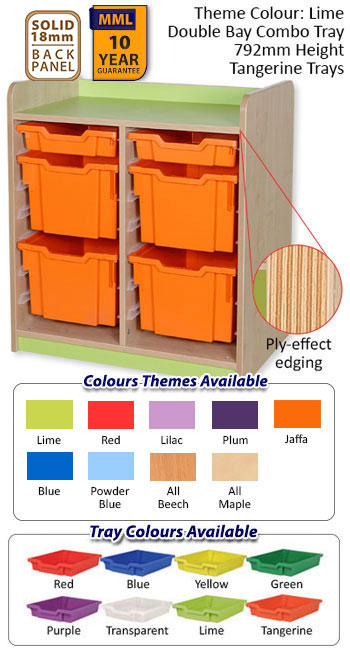 KubbyClass Double Bay Combination Tray Units - 5 Heights