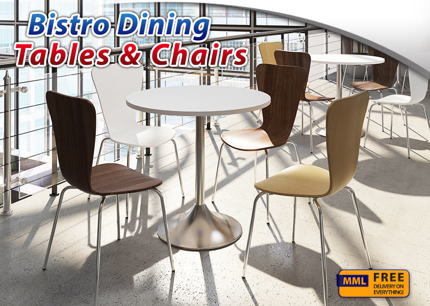 bistro dining tables and chairs graphic