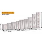 Sturdy Storage - Single Shallow Tray Grey Column Unit - view 2