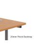 Cantilever Teachers 800mm Depth Rectangular Desk with Pedestal (Bundle) - view 2