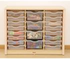 Elegant Tray Cabinet with 16 small & 4 large trays - view 2