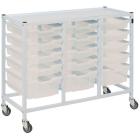 Gratnells Compact Medical Treble Column Trolley Complete Set A - view 1