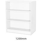 Sturdy Storage - White 1000mm Wide Double Sided Bookcase - view 2