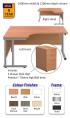 Cantilever Teachers Radial Desk with Pedestal (Bundle) - view 1