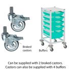 Gratnells Compact Medical Single Column Trolley Complete Set - view 3