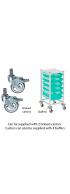 Gratnells Compact Medical Single Column Trolley Complete Set - view 3