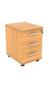 Mobile Under Desk Office Storage Unit - 3 Drawers - view 2