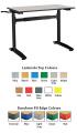 HA600 Height Adjustable Table - MDF Top And Duraform Spray PU Edge  - view 1