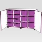 Jaz Storage Range - Quad Width Cupboard With Variety Trays - view 1