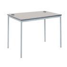 ClassCore Computer Rectangular Table with 2 Portholes - 1200 x 750mm - view 1