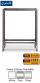 Gratnells Science Range - Bench Height Double Span Adjustable Trolley With No Shelves - 860mm - view 1