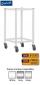 Gratnells Low Height Empty Single Column Frame Trolley - 735mm (holds 5 shallow trays or equivalent) - view 1