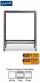 Gratnells Science Range - Under Bench Height Double Span Adjustable Trolley With No Shelves - 735mm - view 1