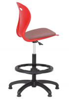 Origin Lotus Task Stool - Nylon Base/Glides with Upholstered Seatpad - view 1