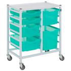 Gratnells Compact Medical Double Column Trolley Complete Set B - view 1