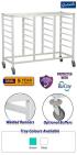 Gratnells Compact Treble Column Fixed Runner Trolley - 850mm High - view 1