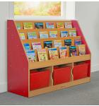 Milan Tiered Bookcases - 3 Large Tray Unit - view 2