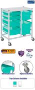 Gratnells Compact Medical Double Column Trolley Complete Set B - view 1