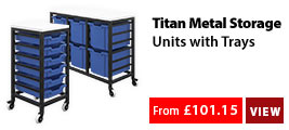 Titan Metal Storage Units with Trays